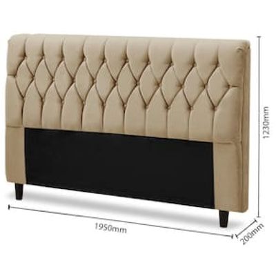 Cabeceira para Cama King Size Dobue Palladium Bege