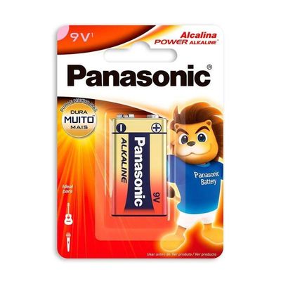 Bateria Alcalina 9v Panasonic Sm-1 6lf22xab-1b24
