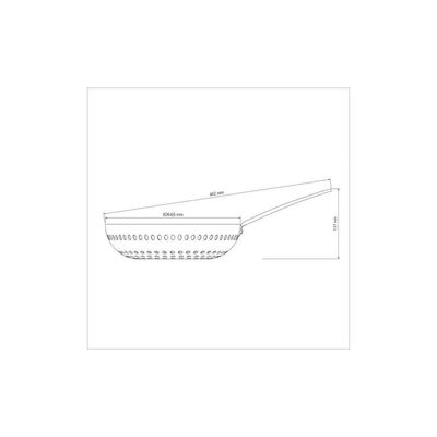 Grelha Wok Furada Tramontina Churrasco Em Alumínio Anodizado Com Cabo 26 Cm Tramontina