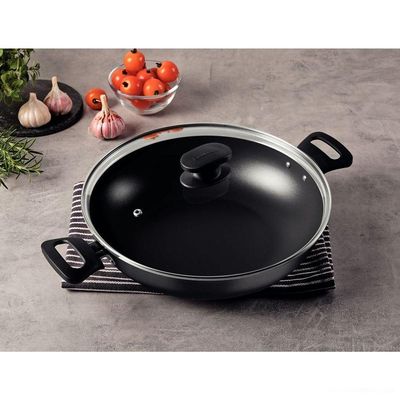 Wok Tramontina Loreto Alumínio Revestimento Antiaderente Starflon Max Grafite 28 Cm 3,3 L Tramontina