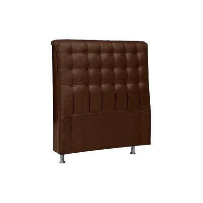 Cabeceira Cama Box Estofada Solteiro Solteiro Dama Plus Solteiro - Courano Cacau - Simbal