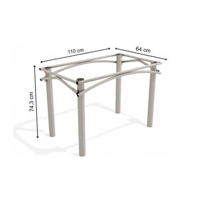 Mesa De Cozinha Elba C/ Tampo 1,60cm Niquel/nogueira - Kappesberg