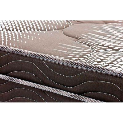 Cama Box Queen Crc + Colchão Ortopédico Light Ortobom + Cabeceira Dama Suede Marrom Chocolate