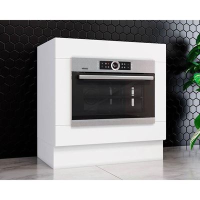 Módulo Cozinha Henn Americana Balcão P/ Forno De Embutir S/ Tampo Branco