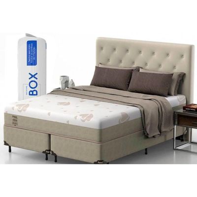 Colchão King Espuma A Vácuo De Ultra Gel Night And Day Clean Bp Bed In Bag (193x203x25) - Probel