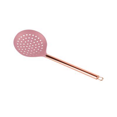 Escumadeira Plasvale em Nylon Rosé Gold 32cm UNICA