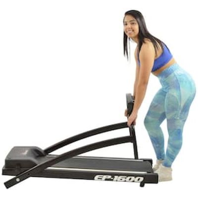 Esteira Elétrica Polimet EP-1600 Dobrável Preta - Bivolt