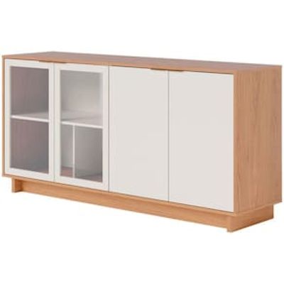Buffet Colibri Vitória com 4 Portas e 4 Prateleiras Off White