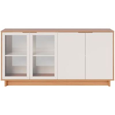 Buffet Colibri Vitória com 4 Portas e 4 Prateleiras Off White