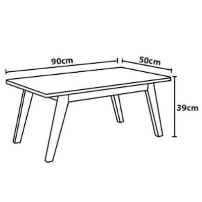 Mesa de Centro Patrimar Laila Off White