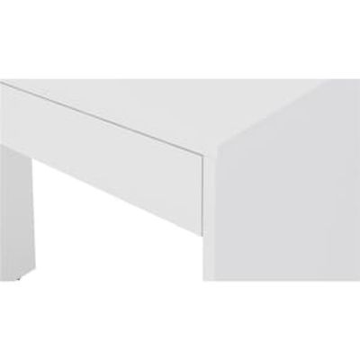 Mesa de Escritório Politorno Tijuca com 2 Gavetas Branco