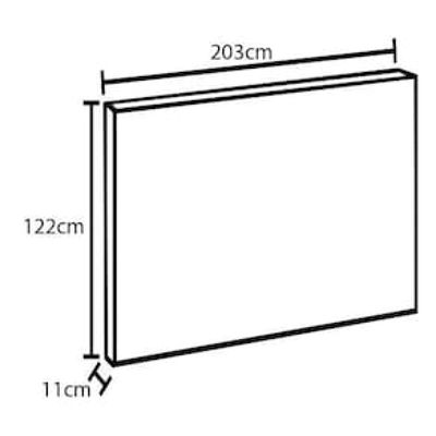 Cabeceira para Cama King Size Probel Hapton em Tecido Suede Bege