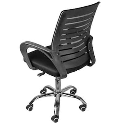 Cadeira de Escritório Giratória OR Design Diretor Blend com Regulagem de Altura, Apoio para os Braços e Sistema Relax Preto