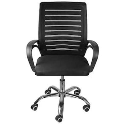 Cadeira de Escritório Giratória OR Design Diretor Blend com Regulagem de Altura, Apoio para os Braços e Sistema Relax Preto