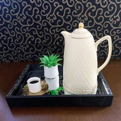 Garrafa Térmica Wolff em Porcelana Renda Creme - 900ml