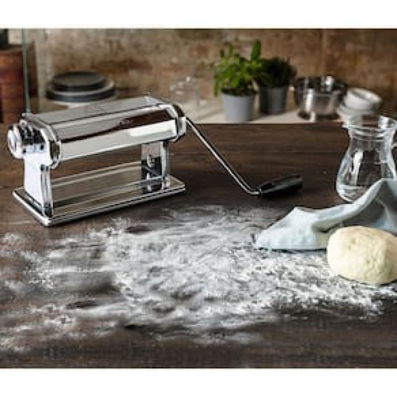 Máquina para Macarrão Marcato Atlas 180 Roller em Aço Cromado