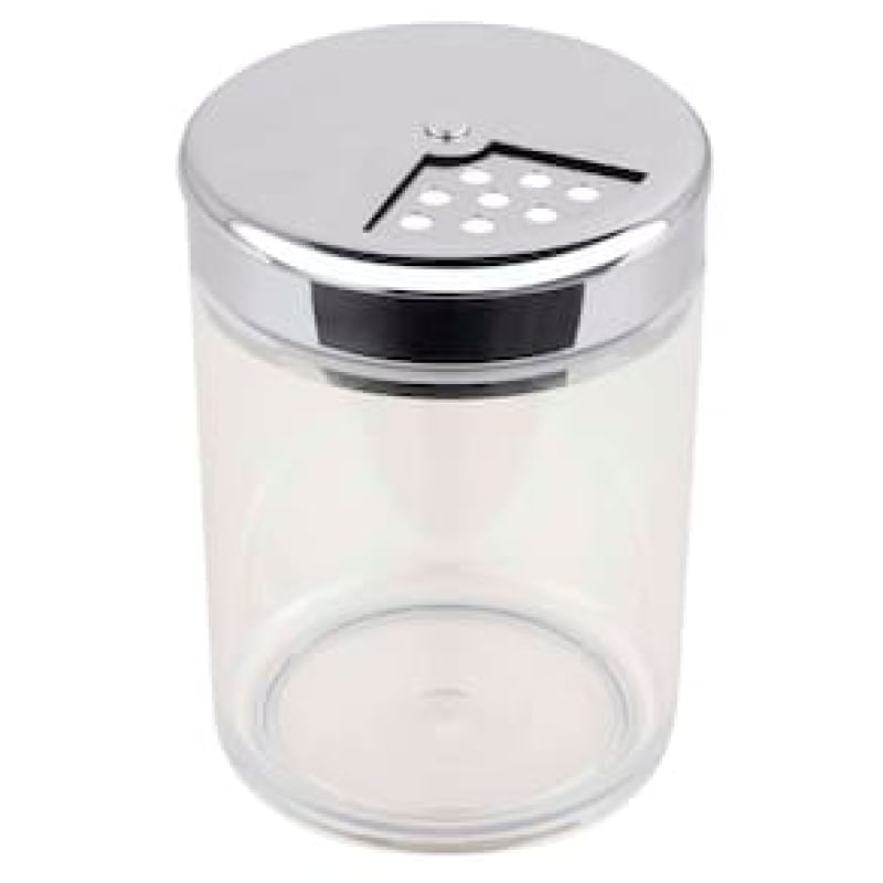 Farinheira com Tampa Forma em Vidro e Inox - 330 ml