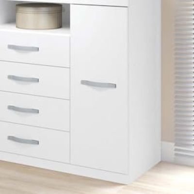 Cômoda Santos Andirá Havana Master 4 Gavetas 2 Portas Branco