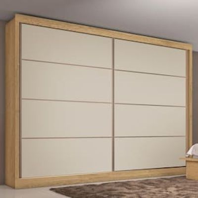 Guarda-Roupa Made Marcs Sevilha Flex com 2 Portas, 6 Gavetas e 10 Prateleiras Bege