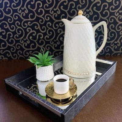 Garrafa Térmica Wolff em Porcelana Renda Creme - 900ml