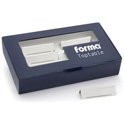 Conjunto de Descanso de Talheres Forma Top Table em Aço Inox - 6 Peças