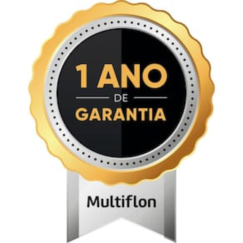 Tampa de Vidro Multiflon com Pomel Preto - 16cm de Diâmetro