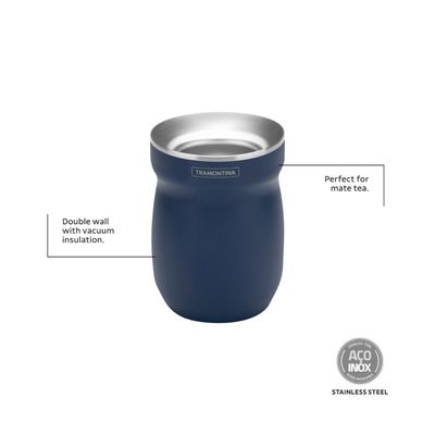 Cuia Térmica Tramontina Azul 240 ml