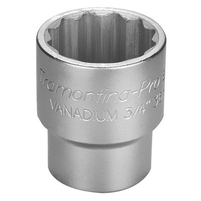 Soquete Estriado em Aço Cromo Vanadio 36 mm - Encaixe 3/4"