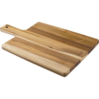 FSC Tábua Retangular Tramontina Kitchen em Madeira Teca com Cabo 40x27 cm