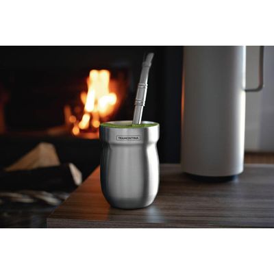 Cuia Térmica Tramontina em Aço Inox 240 ml