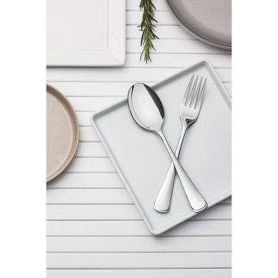 Faqueiro Mônaco Em Aço Inox Com Facas De Mesa Acabamento Alto Brilho Com Detalhes No Cabo