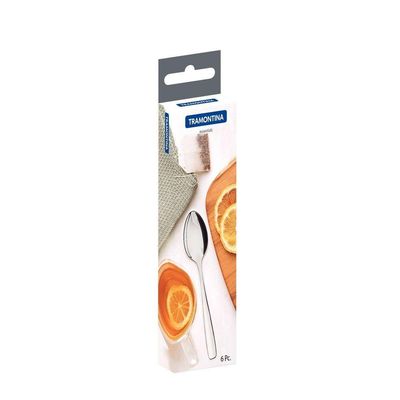 Conjunto De Colheres Para Chá Tramontina Amazonas Em Aço Inox 6 Peças Tramontina