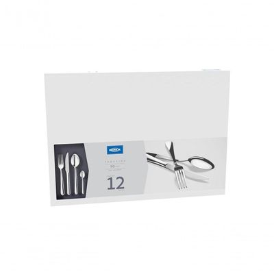 Faqueiro Totalmente Em 90 Peças (serve 12 Pessoas) Polimento Extra Brilho Adicional. Linha Lyon Inox