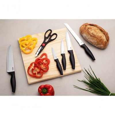 Conjunto De Facas 6 Peças - Cross Brinox Preto Brinox