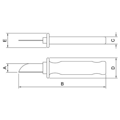 Faca Reta Desencapadora Isolada Iec 60900 - 7'' Tramontina Pro Tramontina
