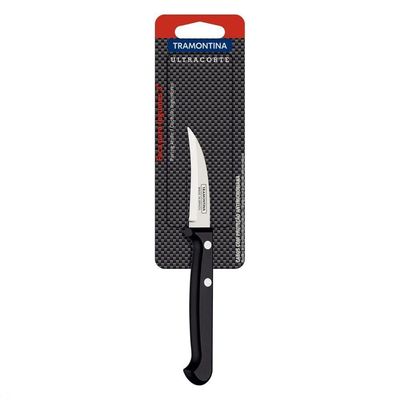 Faca Para Tornear Ultracorte Com Lâminas Em Aço Inox E Cabo De Polipropileno Preto 3"