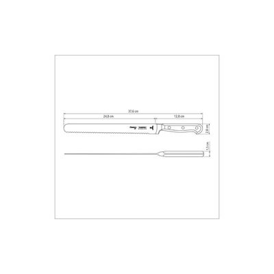 Faca Para Confeitaria Century Lâmina Aço Inox Cabo De Policarbonato E Fibra De Vidro 10"