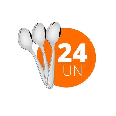 Kit - 24 Colheres De Sobremesa Luxo Laguna Em Aço Inox Csitop - Tramontina