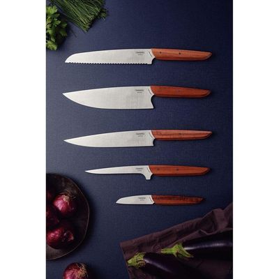 Faca Para Desossar Verttice Com Lâmina Em Aço Inox E Cabo De Madeira Natural 6"