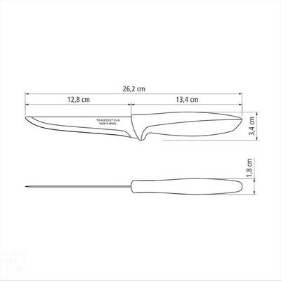 Faca Para Desossar Plenus Com Lâmina Em Aço Inox E Cabo De Polipropileno Off White 5"