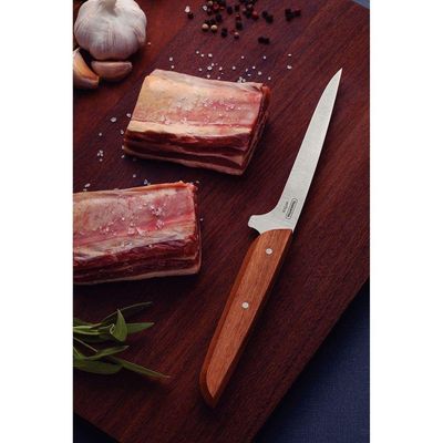 Faca Para Desossar Verttice Com Lâmina Em Aço Inox E Cabo De Madeira Natural 6"