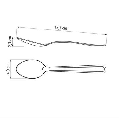 Kit - 60 Colheres De Sopa Búzios Em Aço Inox Cibag - Tramontina 23763000