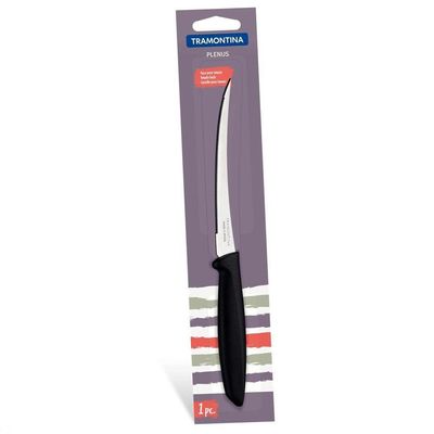 Faca Para Tomate Plenus Com Lâmina Em Aço Inox E Cabo De Polipropileno Preto 5"