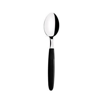Kit - 12 Colheres De Sobremesa Ipanema Com Lâmina Em Aço Inox Cabo Preto Csptop - Tramontina