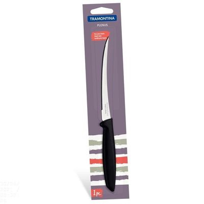 Faca Para Tomate Plenus Com Lâmina Em Aço Inox E Cabo De Polipropileno Preto 5"