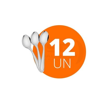 Kit - 12 Colheres De Chá Luxo Laguna Em Aço Inox Ccitop - Tramontina