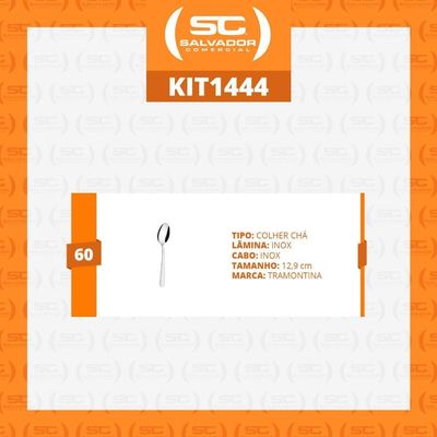 Kit - 60 Colheres De Chá Búzios Em Aço Inox Ccibag - Tramontina