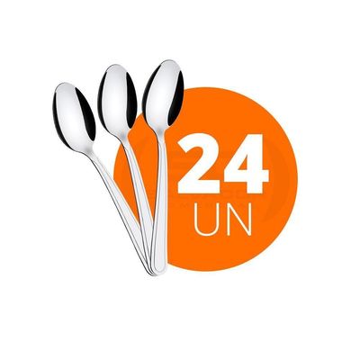 Kit - 24 Colheres De Sobremesa Búzios Em Aço Inox Csibag - Tramontina