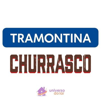 Faca Para Carne Tramontina Churrasco Com Lâminas Em Aço Inox E Cabo De Madeira Natural 8" Tramontina