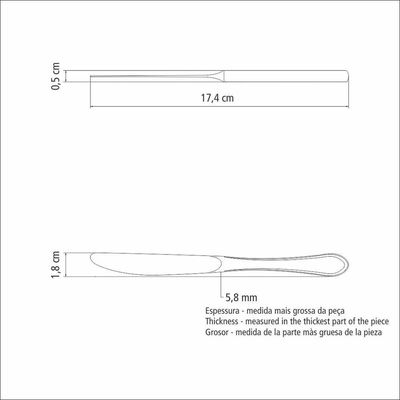 Faca Para Frutas Tramontina Italy Em Aço Inox Tramontina